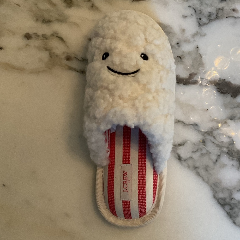 NWT J Crew Kids' popcorn RIGHT FOOT SINGLE SLIPPER ONE SHOE K11 Sold Out - Picture 2 of 5